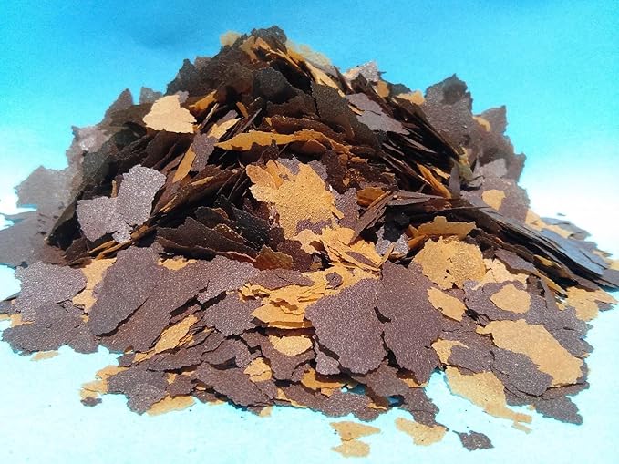Aquatic Foods Inc. Flakes - 45% California Blackworm & Earthworm Flake Mix for Discus, Cichlids, Tetras, Guppies, Live Bearers, All Community Tropical Fish - Premium AF Flakes - 2-lbs