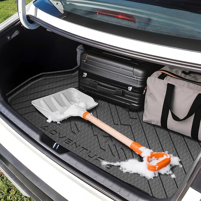 KUST Cargo Trunk Mat for Honda Accord 2013-2017, Rear Cargo Liner for Accord Accessories All Weather TPE Rubber Car Mat Raised Edge