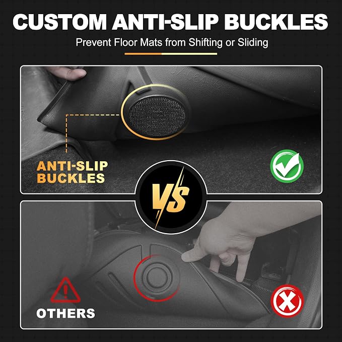 RAV4 Floor Mats for Toyota RAV4 2019-2025 (Not Fit Hybrid or 2026 Models) - All Weather Floor Liners 1st & 2nd Row Car Mats RAV4 Accessories