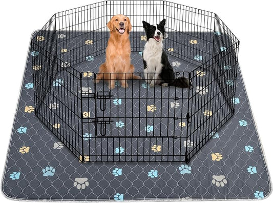 Aitmexcn Washable Pee Pads for Dogs, 36"x36", 2 Pack Large Reusable Puppy Training Pads, Heavy Absorbency, Leak-Resistant Non-Slip Dog Mats for Whelping, Playpens, Crates and Senior Dogs