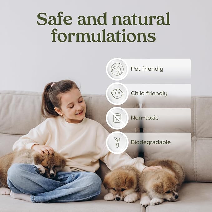 PAWFUME Stain & Pet Urine Odor Eliminator, 2-Pack | Enzymatic quick-dry formula with eco-friendly ingredients for upholstery, fabrics and Carpet Cleaner Spray use