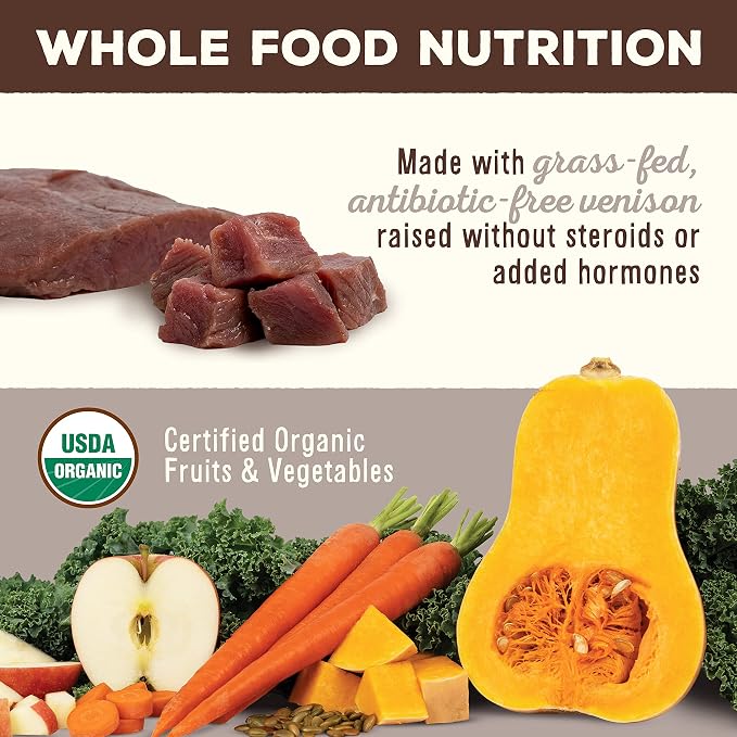 Primal Freeze Dried Raw Dog Food Nuggets, Venison, Complete & Balanced Meal, Also Use as Topper or Treat, Premium, Healthy, Grain Free, High Protein Raw Dog Food, 14 oz
