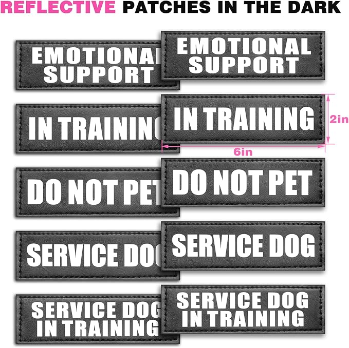 Tactical Dog Harness with Dog Leash, Service Working MOLLE Vest with 10 Pet Patches for Dog, No Pull Military Harness and Backpack for Training Hunting Walking