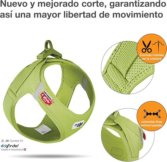 Vest Harness curli Clasp Air-Mesh Lime XL
