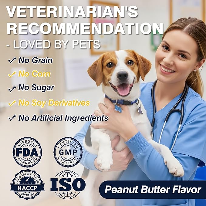 Hip and Joint Supplement for Dogs Dog Probiotics Glucosamine Chondroitin MSM Chew for Dog Arthritis Pain Relief Extend Joint Care, Probiotic for Digestive/Gut Health for Large/Small/Senior Breed Dogs