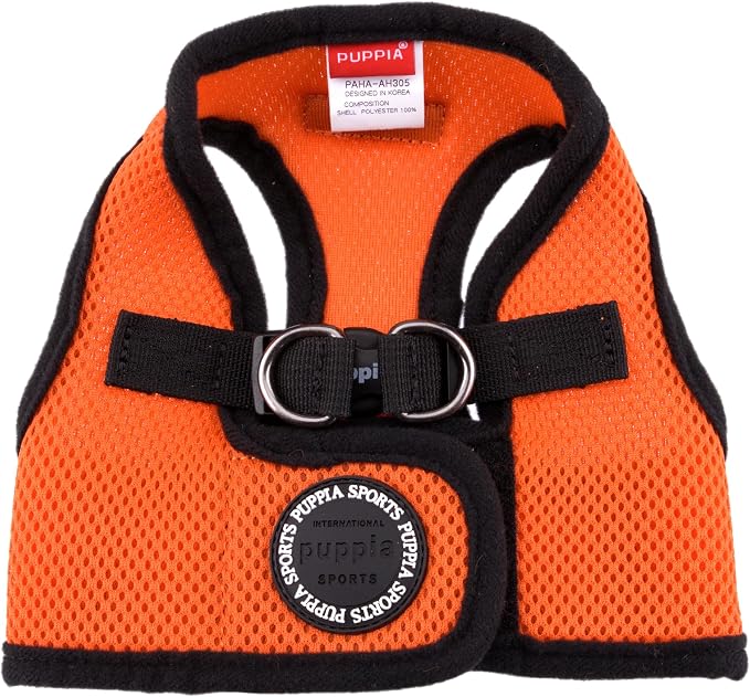 PUPPIA International Harness Soft B Vest, Medium, Orange