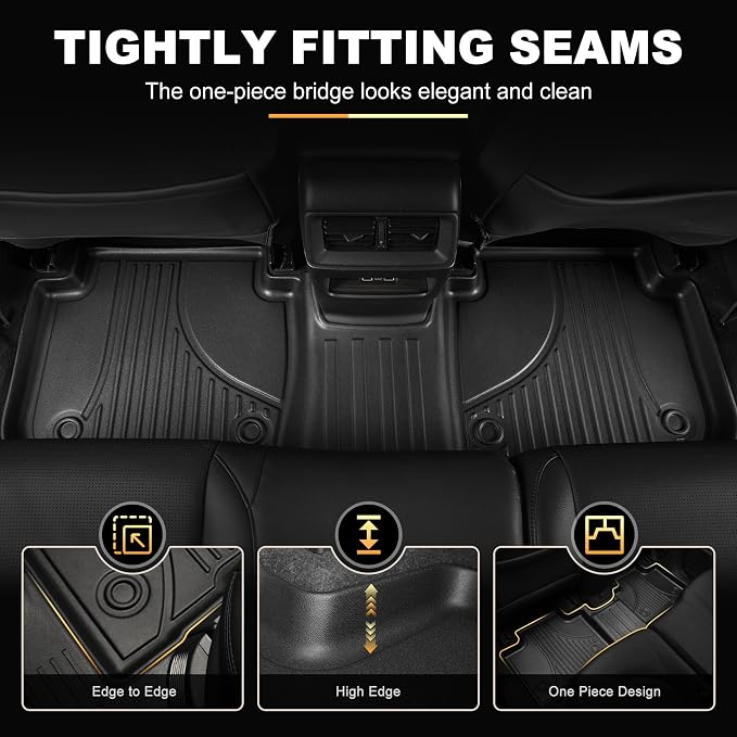 Floor Mats & Cargo Mat Fit for Honda HR-V 2023-2027 & Acura ADX 2025 2026 | All Weather TPE Custom Fit Honda HRV Sport/LX/EX-L Floor Liners Full Set Car Accessories