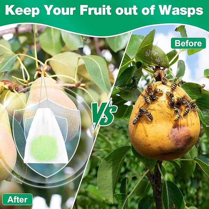 12 Pack Peppermint Oil Wasp & Bee Repellent, Natural Carpenter Bee Repellent for Yellow Jackets, Hornets, Mud Wasps Deterrent for Indoor Outdoor Patio Garden Porch, Pet and Human Safe, Light Green