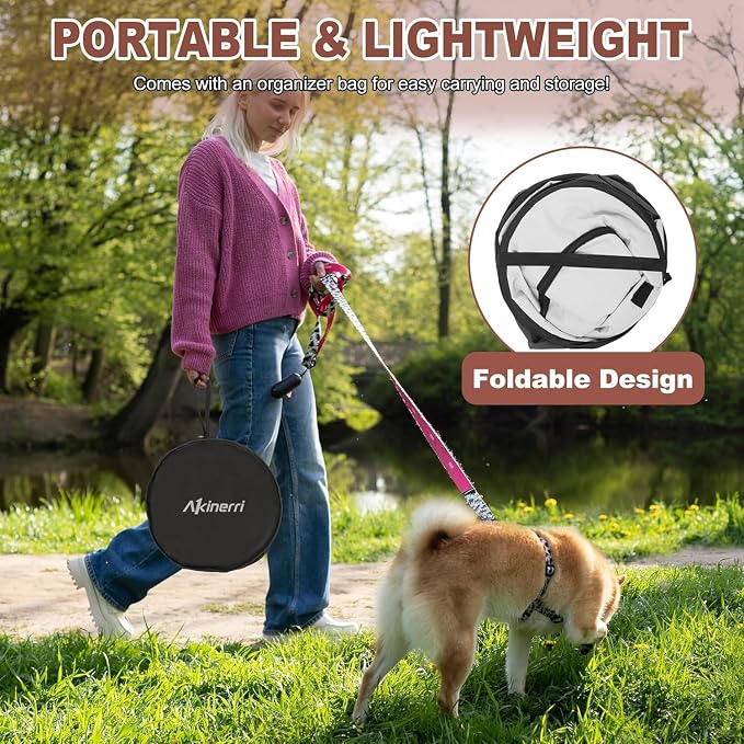 Dog Playpen - Foldable Cat Play Pens for Pubby,Kitten, Rabbit,Portable Pet Tent with Carring Bag for Indoor/Outdoor Travel Camping (Black-Large)