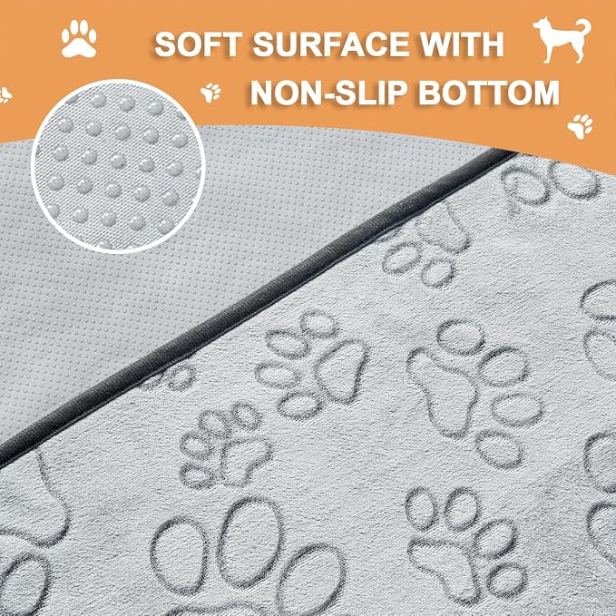Reusable Puppy Pads, Washable Pee Pads, Leakproof 18"x 24" 2 Pack | High Absorbency Dog Training Pads, Wee Wee Pads With Waterproof Non-Slip Base For Indoor Potty, Crates, Playpen & Senior Dogs