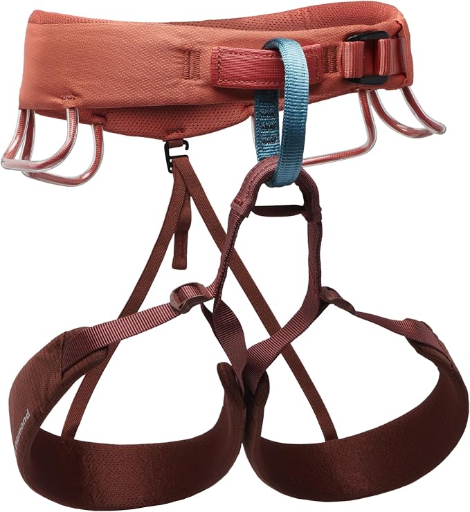 BLACK DIAMOND Women's Momentum Rock Climbing Harness, Adjustable Loops