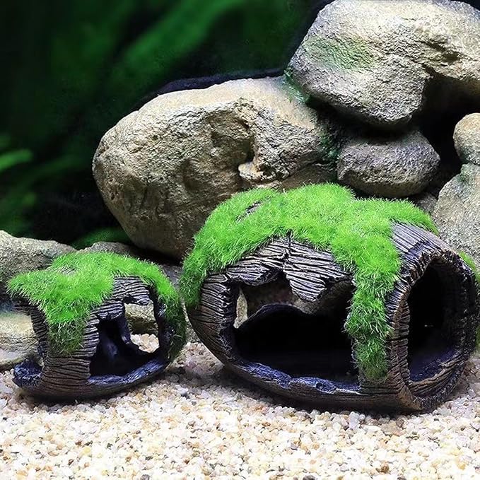 Fish Tank Accessories Decorations, Aquarium Hideout Cave for Betta, Fish Tank Ornament 3.5"