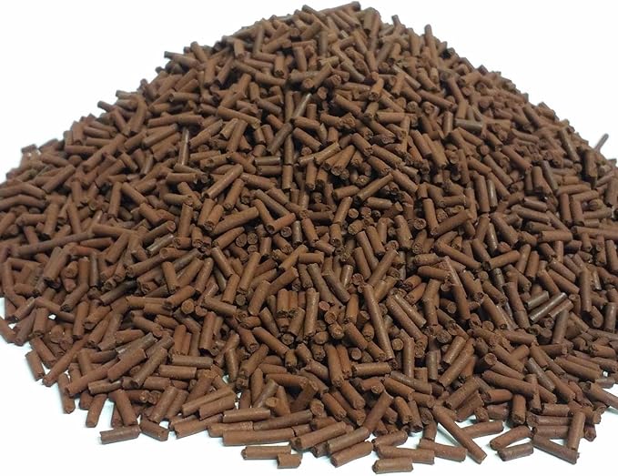 Aquatic Foods Inc. Bloodworm Sinking Micro Sticks, APX 3/64" x 1/4" to 5/16" Micro Bloodworm Sticks, Discus, Cichlids, Guppies, Live Bearers, Great for All Tropical Fish - 1/8-lb