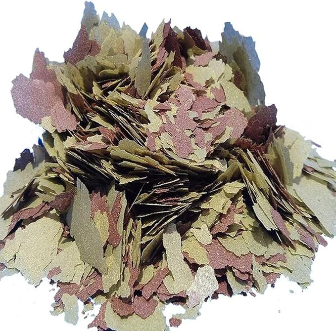 Aquatic Foods Inc. Flakes - 45% California Blackworm & Cichlid Green GRO Flake Mix for Discus, Cichlids, Tetras, Guppies, Live Bearers, All Community Tropical Fish - Premium AF Flakes - 1/8-lbs