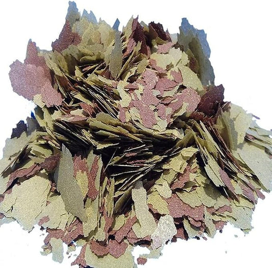 Aquatic Foods Inc. Flakes - 45% California Blackworm & Cichlid Green GRO Flake Mix for Discus, Cichlids, Tetras, Guppies, Live Bearers, All Community Tropical Fish - Premium AF Flakes - 1/4-lbs
