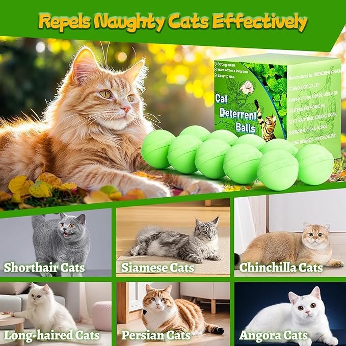 Mimo Style Cat Deterrent Outdoor,Natural Peppermint Oil Cat Deterrent Outdoor Indoor,Keep Cats Out of Yard Permanently,Keep Cats Off Lawn,Garden,Furniture,Mulch & Flower,Keep Cats Away