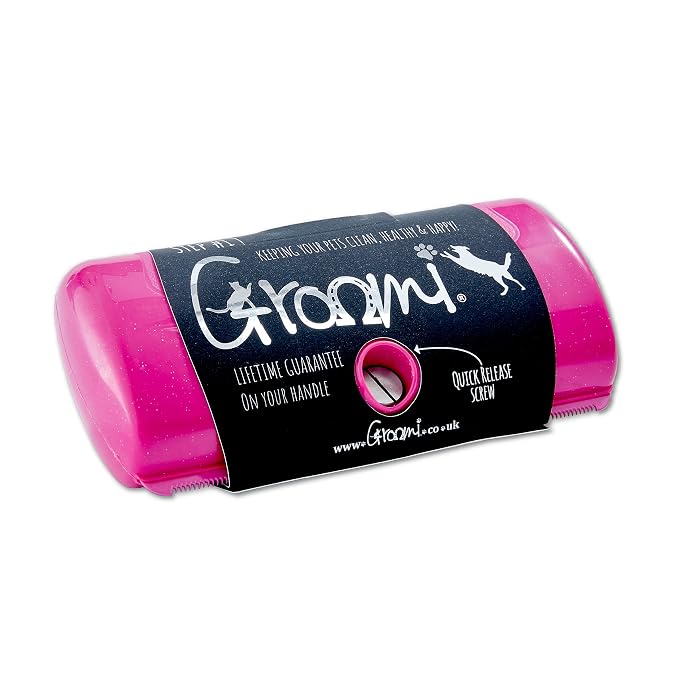 Groomi Tool for Pets - Deshedding Brush. Pet Comb for Cats, Dogs and Horses. Dog Comb, Dog Shedding Brush, Great Dog Brush to Reduce Shedding, Dog Brush, Cat Brush, Professional Pet Comb, (Pink)