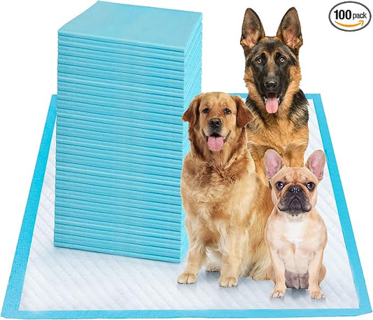 Boscute Super Absorbent & Leak-Proof Jumbo Size 36"x36" Pet Training Dog Pee Pads, Thicken Quick Dry Disposable Puppy Pee Pads, Potty Training Pads for Dogs Cats, Rabbits