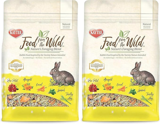 Kaytee Food from The Wild Natural Pet Rabbit Food,4 Pound,(Pack of 2)