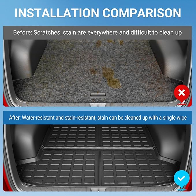 Xipoo Cargo Liner Compatible with 2022 2023 2024 2025 2026 Tucson Rear Trunk Mat Cargo Mat Trunk Liner Replacement for 2022 2023 2024 2025 2026 Tucson Accessories