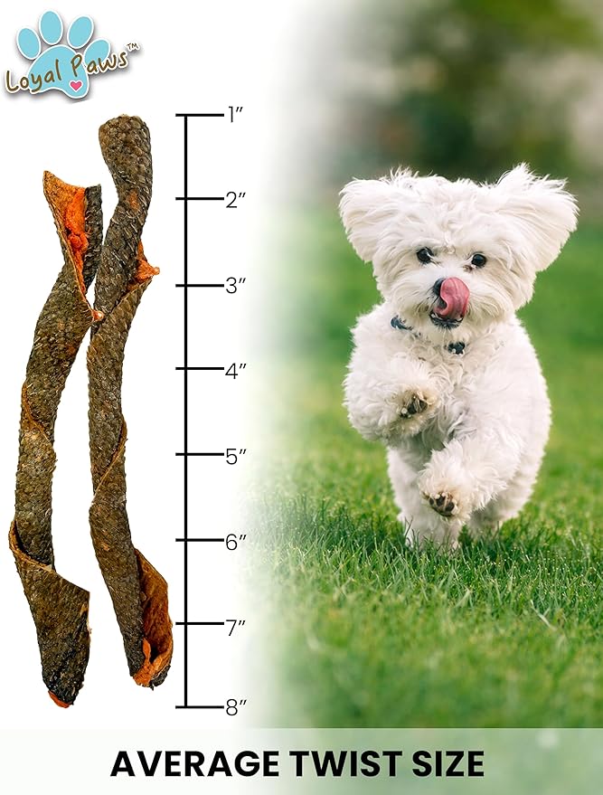 Wild Salmon Skin Dog Treats, USA Made, Freeze-Dried, Heart Health Support, Natural Omega-3, Preservative Free, 4 oz