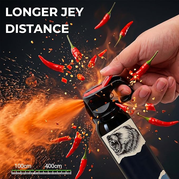 A Model Pepper Spray for Self Defense – Maximum Strength OC Formula – Emergency Personal Safety Spray for Women