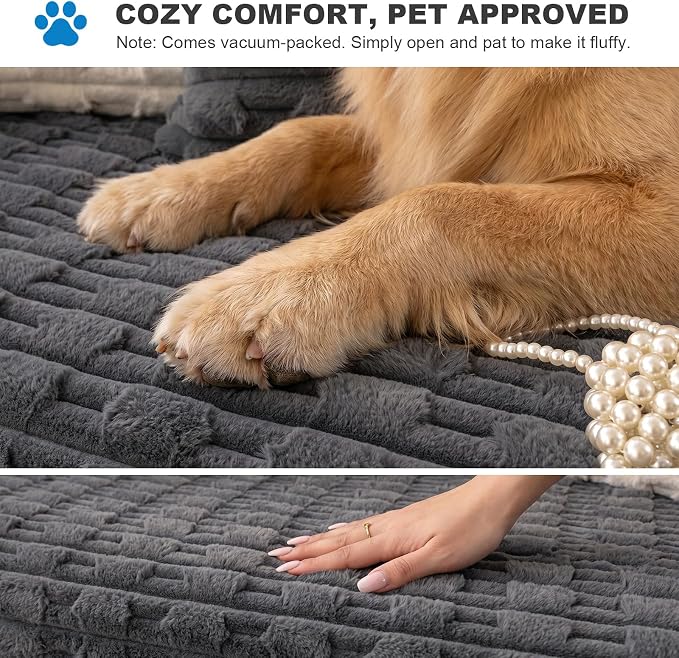 FUANGUI Waterproof Couch Cover for Dogs, Washable Pet Couch Covers for Sofa | Soft Cat Dog Bed Cover Non-Slip Couch Covers for 3 or Small 4 Seat Cushion Couch Sofa Pet Friendly