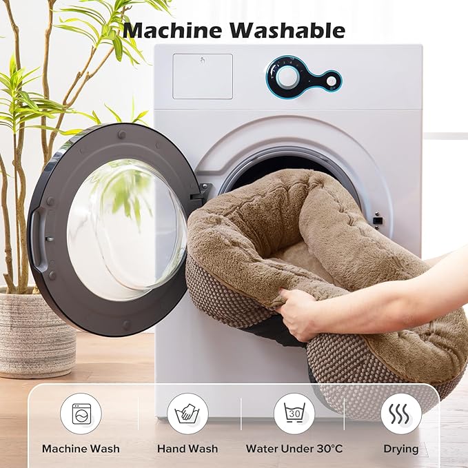 XL Dog Beds Large Sized Dog, Washable Orthopedic Warming Soft Sleeping Durable with Anti-Slip Bottom