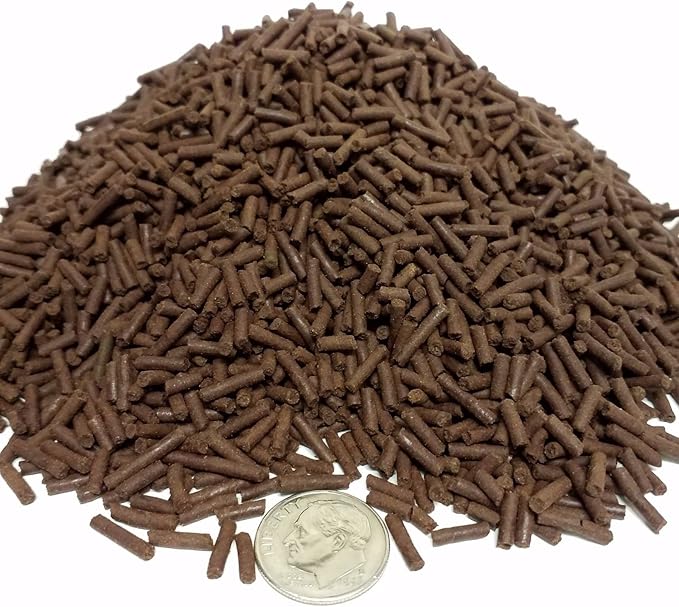 Aquatic Foods Inc. Beef Heart 3/64" x 1/4" Sinking Micro Sticks for Discus, Cichlids, Carnivores, Plecos, Catfish, Shrimp, Snails, All Community Tropical Fish...1-lb