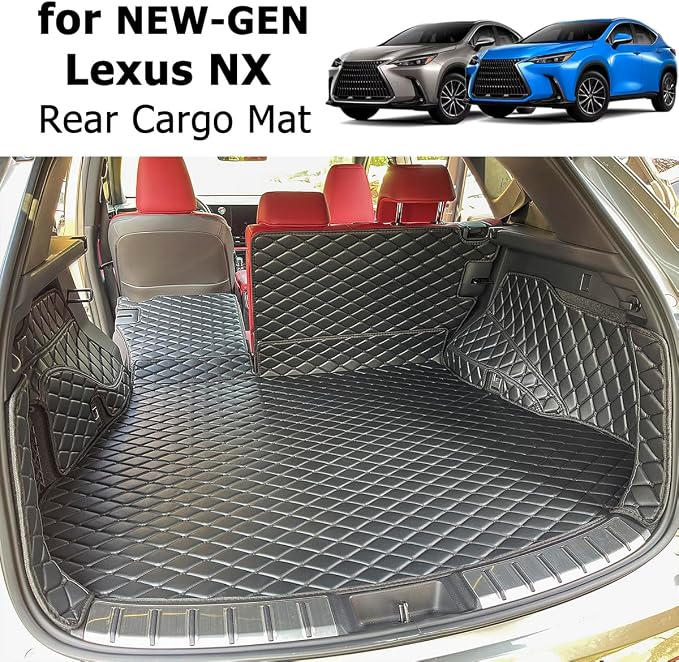 Cargo Mat for 2022-2026 New Lexus NX250 NX350 NX350H Trunk Mat ＆ Rear Backrest Mat Cargo Liners Lexus NX All Weather Waterproof Accessories