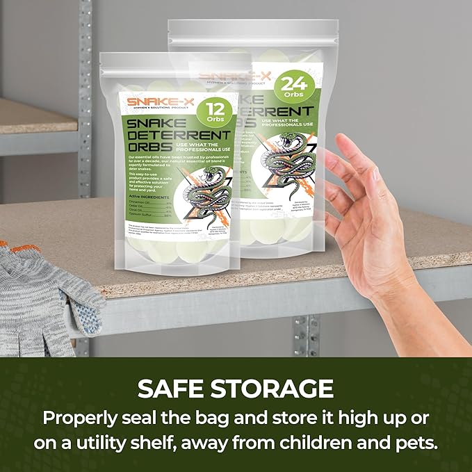 12-Pack Snake Orbs for Outdoor Use - Made with Natural Plant-Based Ingredients