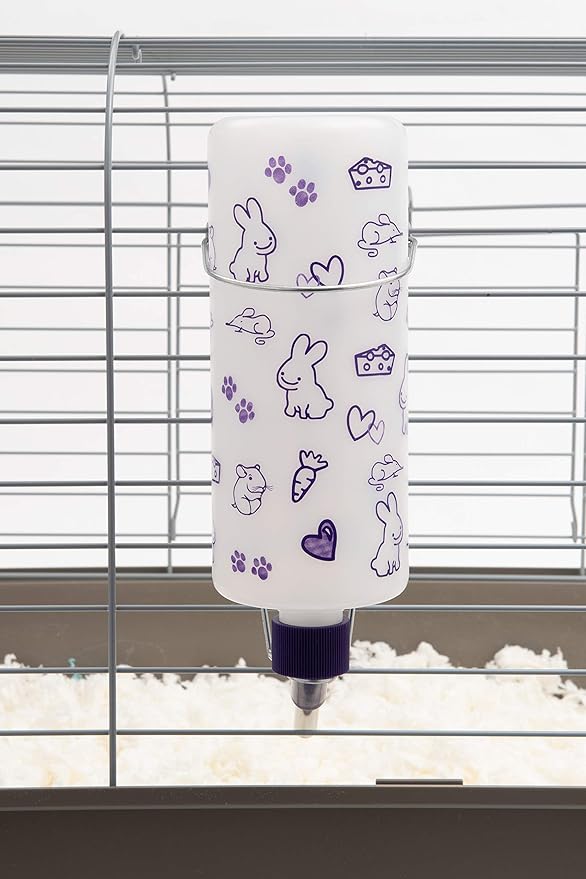 Lixit 32oz Weather Resistant Water Bottles with Heavy Duty Mount for Rabbits and Ferrets (Rabbits) (Pack of 4)
