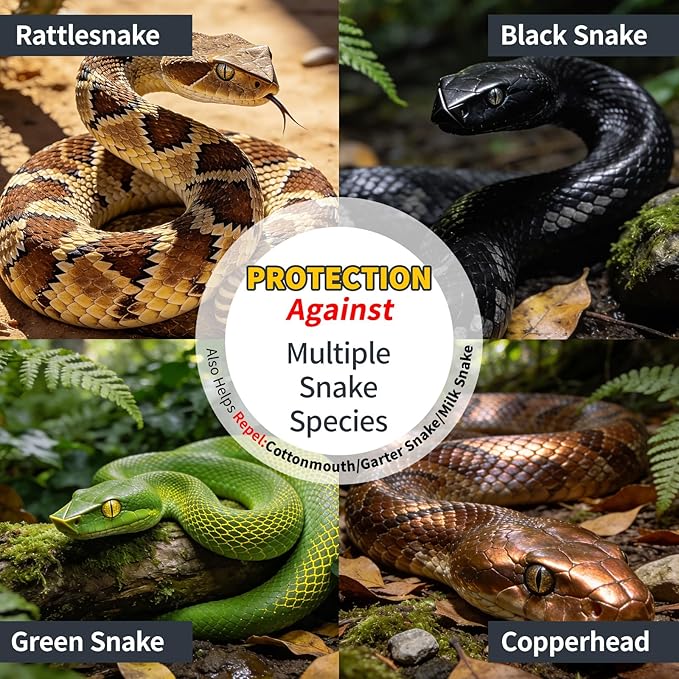 Snake Repellent Pouches, 10 Pack, Plant-Based Natural Indoor & Outdoor Protection for Home, Yard, Garage & Camping, Pet & Kid Friendly, All-Weather, Easy to Use