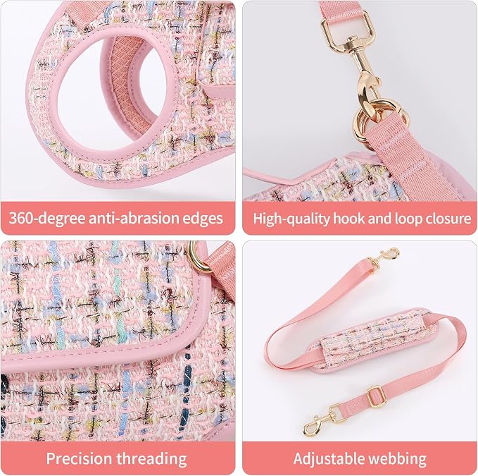 Wakytu Dog Lift Harness Dog Carrier Sling for Small Dogs & Cats,M | stylish puppy sling carrier with handle & pocket,adjustable leash,walking & travel