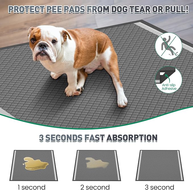 31"x47" Activated Charcoal Dog Pee Pads - 100 Count,Extra Large,Super Absorbent, Leakproof, Long-Lasting Odor Control, Ideal for Large Dogs and Potty Training Puppies
