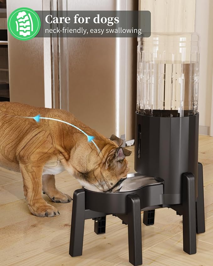Dog Water Dispenser Stand, Pet Automatic Feeder Holder [Stand Only] | Elevated Pet Water & Food Bowl for Medium Dogs, Stable and Anti-Slip Raised Bowl