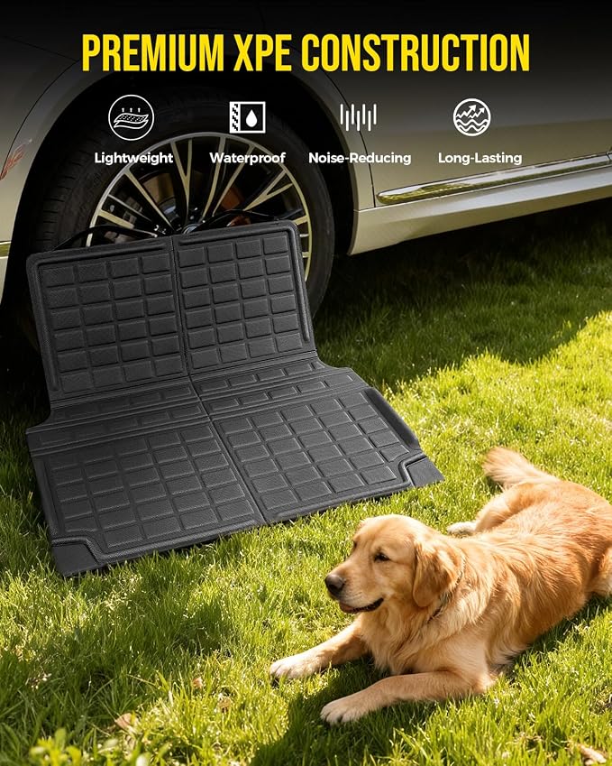 All Weather Cargo Liner for BMW X7 2026 2025 2024 2023 2022 2021 2020 2019 (G07) Rear Trunk Mat, Custom-Fit Behind 3rd Row Cargo Mat Waterproof XPE SUV Boot Accessories