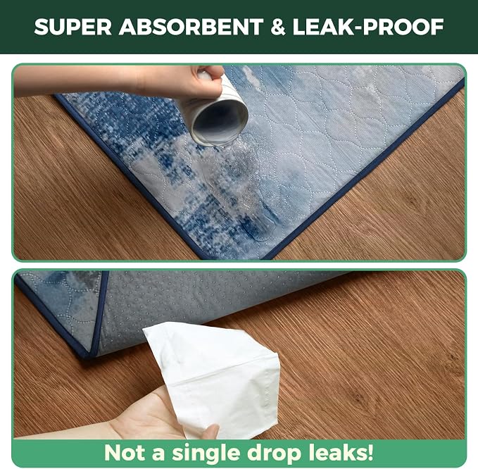 FXW Washable Pee Pads for Dogs, Super Absorbent, 29" x 47", 2 Packs | Machine washable, Non-slip backing