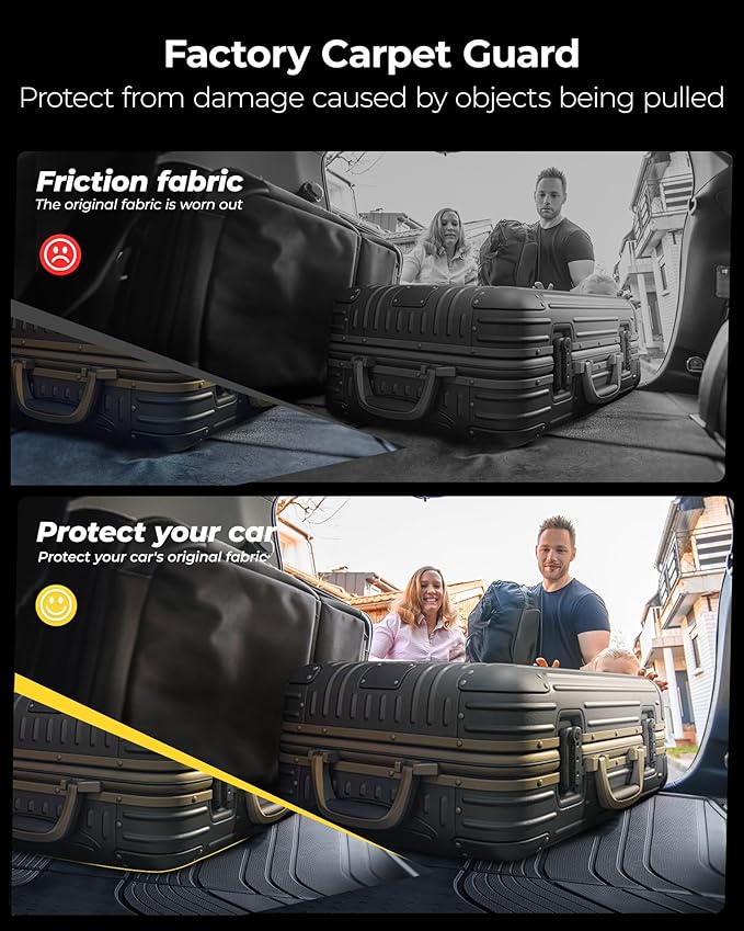 3W Cargo Liner Fit for Honda CR-V 2023 2024 2025 2026 (Include Hybrid) TPE Custom Fit All Weather Honda CRV Accessories Odorless Anti-Slip Mats Trunk Mats Black(Upper Position)
