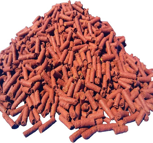 Aquatic Foods Inc. Beef Heart Mix Sinking Sticks, APX 1/8" x 7/16" Sticks Consisting of Beef Heart, Shrimp, Spinach, Nori, Natural Astaxanthin, Discus, Cichlids, All Tropical Fish - 1/8-lb