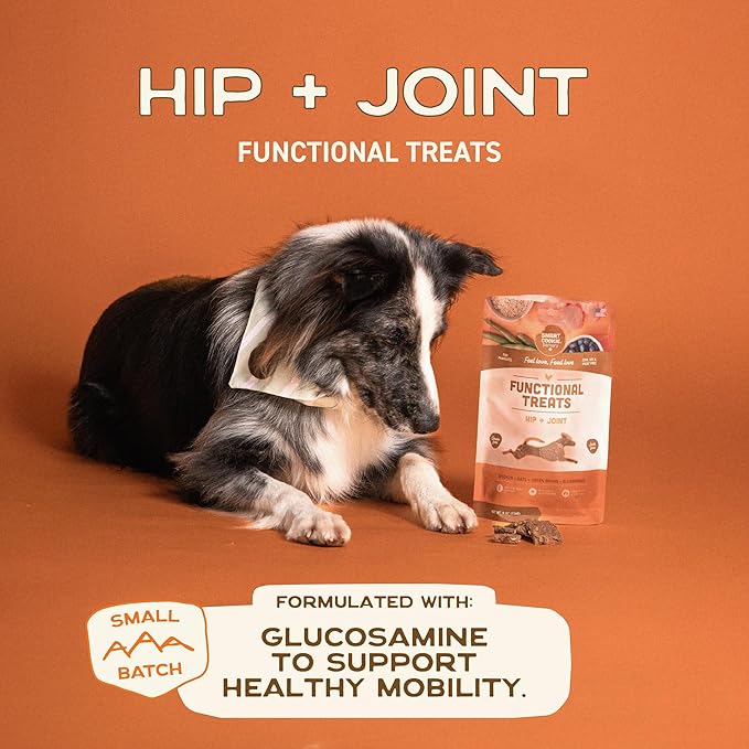 Smart Cookie All Natural Dog Treats - Healthy Hip and Joint Chicken Dog Biscuits with Glucosamine - Ideal for Senior Dogs and Sensitive Stomachs - Dehydrated, Crunchy, Human-Grade, Made in USA - 8oz