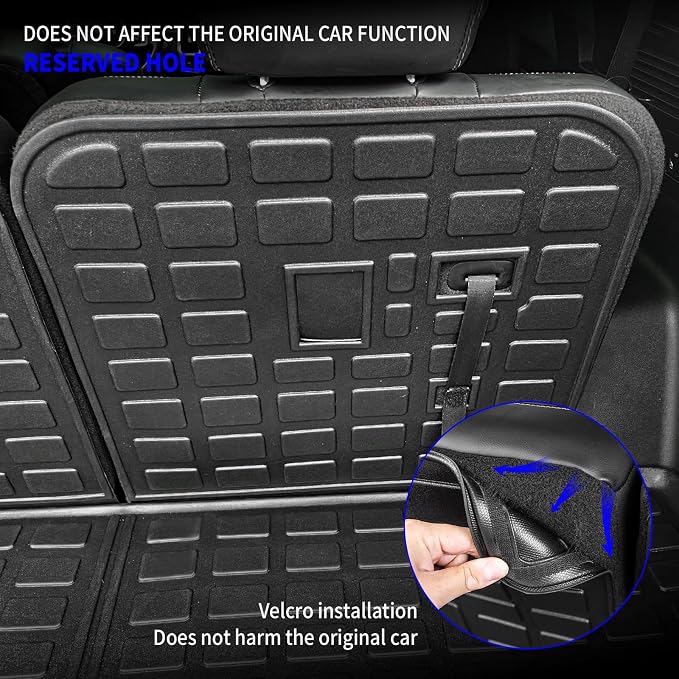 Rongtaod Cargo Mat Compatible with 2021-2025 2026 Kia Sorento Cargo Liner Trunk Mat TPE All Weather Back Seat Cover Protector 2024 Sorento Accessories (Trunk Mat with Backrest Mat)