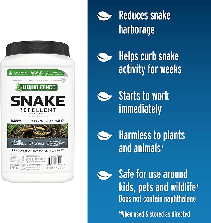 Liquid Fence Snake Repellent Granular, 2-Pound, 6-Pack, Plain