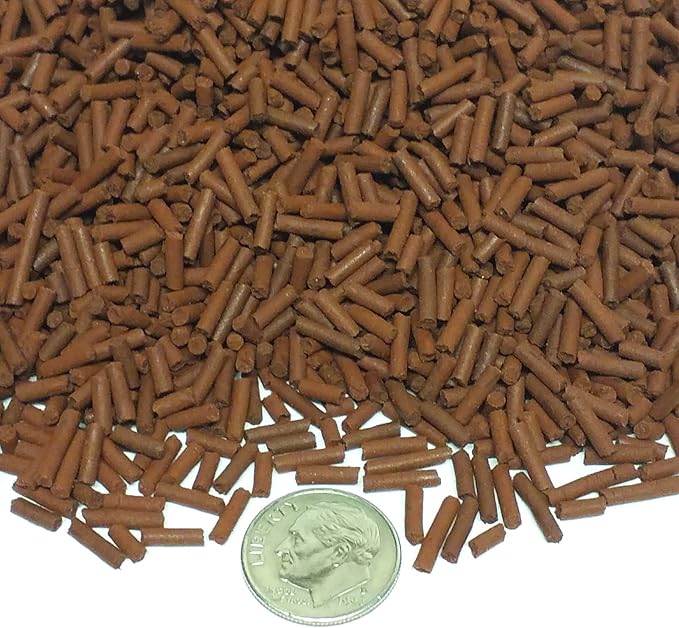 Aquatic Foods Inc. Bloodworm Sinking Micro Sticks, APX 3/64" x 1/4" to 5/16" Micro Bloodworm Sticks, Discus, Cichlids, Guppies, Live Bearers, Great for All Tropical Fish - 1-lb