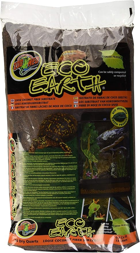 Zoo Med Eco Earth Loose Coconut Fiber Substrate 24 qts.