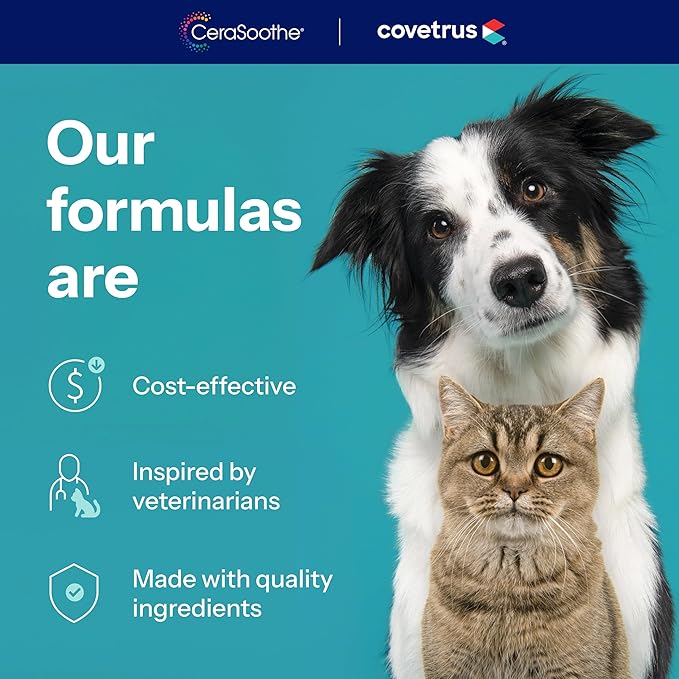 CeraSoothe CHX Antiseptic Shampoo with Chlorhexidine, Hydrating & Barrier-Supporting Cleanser for Dogs, Cats & Horses, 16 oz