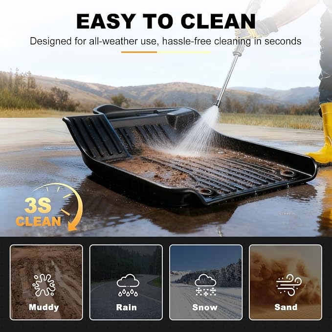 AOMSAZTO Floor Mats Compatible with 2018-2025 2026 Volkswagen Atlas (Not for Cross Sport) 7 Seats - VW Atlas TPE All Weather Protection Floor Mats & 2nd & 3rd Row Backrest Mat & Cargo Liner