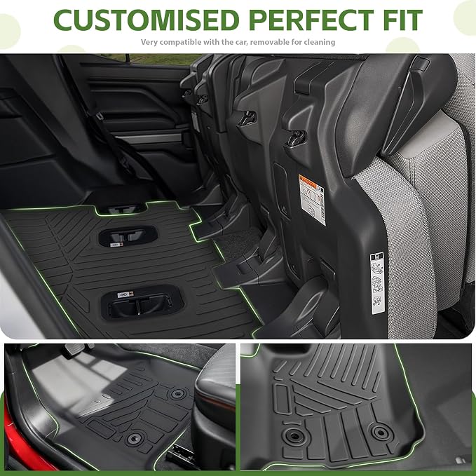 Floor Mats for 2025 2026 Toyota 4Runner 7 Seats Gas, All Weather TPE Protector 1st&2nd&3rd Row Floor Liners Accessories(Not for Hybrid EV&i-Force MAX)