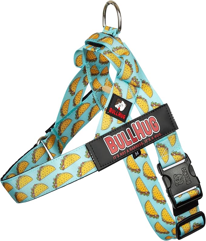 Adjustable Dog Harness– No Pull, No Choke – for English Bulldogs, French Bulldogs, Pugs & Broad-Chested Breeds – Easy, Safe Walks (Taco, Small)