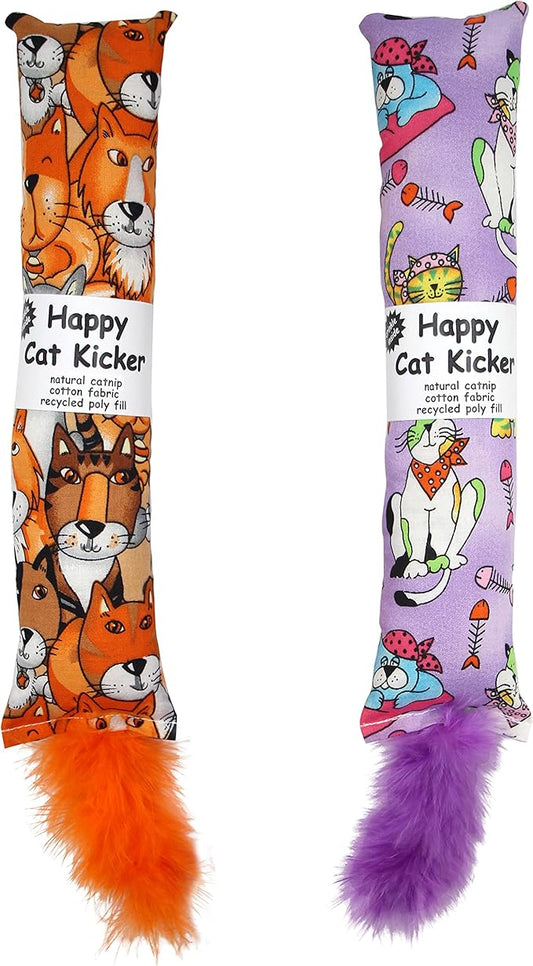 Lot de 2 Jouets Interactifs Naturels pour Chat avec Plumes, Jouet à Mâcher Résistant aux Morsures, Jouet Bruissant, Accessoires pour Chat d'Intérieur